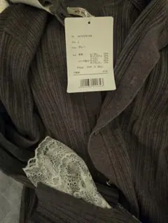 【新品タグ付き】mily bilet レースニットプルオーバー　Lサイズ