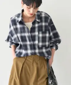 極美品！アメリカンホリック　ビエラ起毛チェックシャツ　Mサイズ