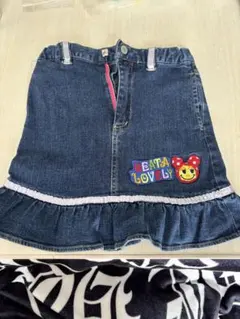 KLC デニム フリル付きスカート 140cm