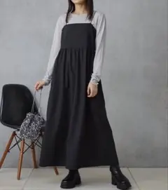 Kastane ジャガードロングキャミワンピース カスタネ