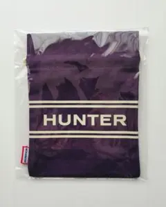 【新品未使用】HUNTER ノベルティ 巾着 ポーチ パープルのサムネイル