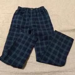 チェック柄 長ズボン 120cm