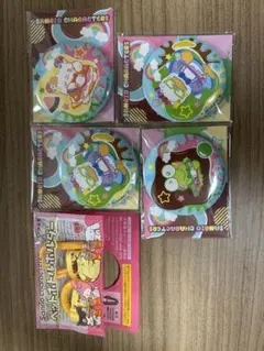 サンリオ 缶バッジ けろけろけろっぴ ペックル はなまるおばけ ポムポムプリン