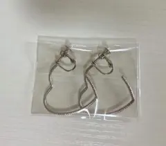 イヤリング シルバー ハート型