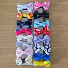 カラフルリボンヘアクリップ16個セット ヘアクリップ ヘアピン