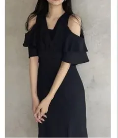 dazzlin カシュクールコンビタイトワンピース　sサイズのサムネイル