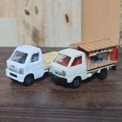 トミカ スズキ キャリィ 2台セット ラーメン屋台 軽トラのサムネイル
