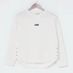 ROXY ロキシー ワッフル ワンポイントロゴ ロンＴカジュアル シンプル