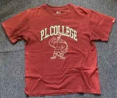 P.L. COLLEGE Tシャツ バーガンディ L 筋トレ