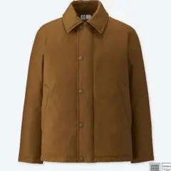 5811 UNIQLO U ダウンコーチジャケット　Ｍ　茶色　412231のサムネイル