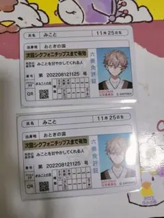 シクフォニ みこと 免許証