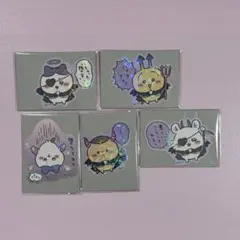 ちいかわ てんし♡あくま スマホに貼れるサイズのホログラムステッカー 5枚セット