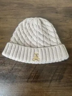 美品♡ポロベビーくま刺繍ニット帽 6ヶ月から2歳頃まで