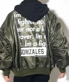 あったかma-1 Markgonzales カーキ Lサイズ