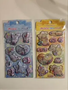 【韓国正規品】韓国サンリオ立体ウォーターシール シナモロール ポムポムプリン