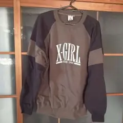 X-GIRL ロゴ トレーナー