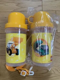 【匿名発送】トミカ 建設車両 水筒 2本セット アサヒ飲料