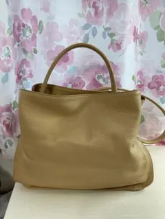 キタムラ　バッグ　レディース　ベージュ　2ウェイ