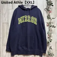 United Athle メンズ　MIRRORロゴパーカー 【XXL】ネイビー