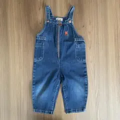 ミキハウス デニムオーバーオール 80センチ ベビー レトロ