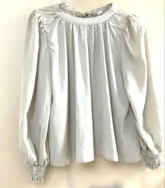 シフォンブラウス⭐︎ベージュ　後ろリボン