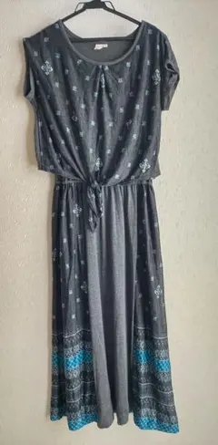 チチカカ　切り替え マキシワンピース エスニック