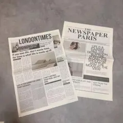 英字新聞風　2種セットのサムネイル