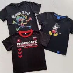 SALE✨子供服キッズ男の子130㎝半袖プリントTシャツトップス３枚まとめ売り
