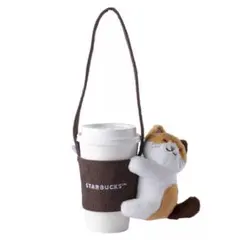Starbucks台湾限定商品　茶色い猫のドリンクホルダー
