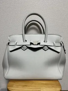 SAVE MY BAG グレー ホワイトトートバッグのサムネイル