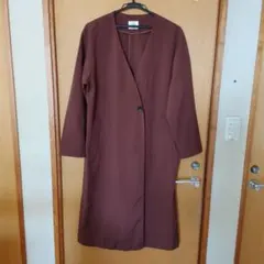 美品　ノーカラーコート　LOWRYS FARM