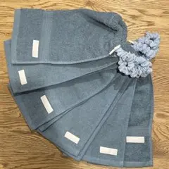 青色6枚　一重　タオルエプロン　おりこうタオル　おりこうエプロン　保育園　男の子