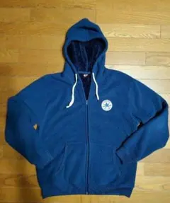 4/21お値下げ☆コンバース 裏シャギーフリースジップアップパーカー