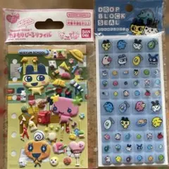 ⭐️新品⭐️たまごっち　たまもりしーる　ドロップブロックシール　2点セット
