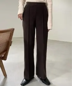 センタープレススラックスパンツ