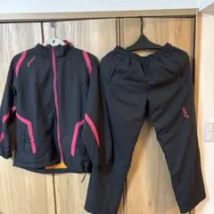 asics ジャージ　ウィンドブレーカー　ジャージ　上下　ピンク　150