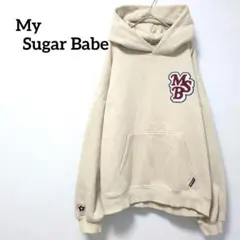 【MSB】M　パーカー　ロゴワッペン　裏起毛　フード付き　カンガルーポケット