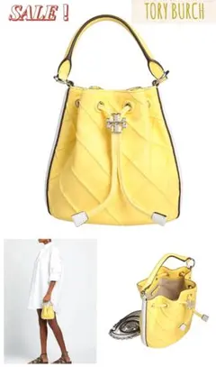 TORY BURCH ミニバケットバック イエロー