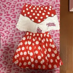 A*き様 Minnie Mouse 風ドット柄 フレアミニスカート&ペチパンのサムネイル