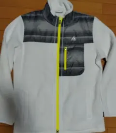 アディダスゴルフ　フリースジャケット ホワイト/グレー