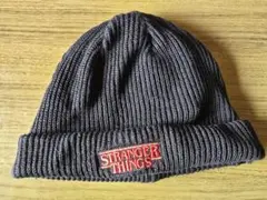 STRANGER THINGS ニット帽 グレー フリーサイズ