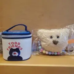 mojojojo ビーズチェーン付きフェイスマスコット3 ミニミニバニティポーチ