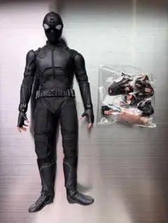 素顔パーツ無】ホットトイズ ブラックパンサー オリジナルスーツ 1/6