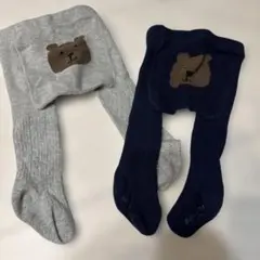 baby gap くま　タイツ　2枚0〜12ヶ月