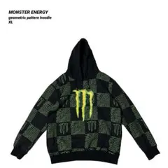 MONSTER ENERGY モンスターエナジー 幾何学 総柄 フーディ XLのサムネイル