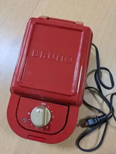 2回使用のみ✨BRUNO ホットサンドメーカー✨シングル✨ 赤✨ブルーノのサムネイル