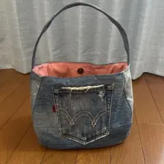 デニム リメイク トートバッグ ハンドメイド
