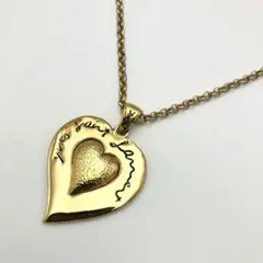 サンローラン ネックレス ハート モチーフ YSL 大ぶり ペンダント ゴールドのサムネイル