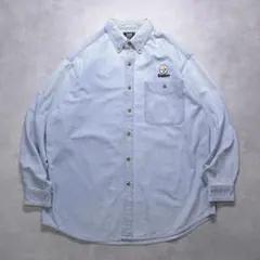 90s Lee NFL スティーラーズ デニムシャツ L 長袖 BDシャツ