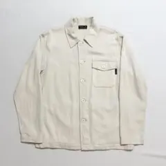 Agnes b カバーオール Agnes b. コットンストライプ カバーオールジャケット フランス製 46